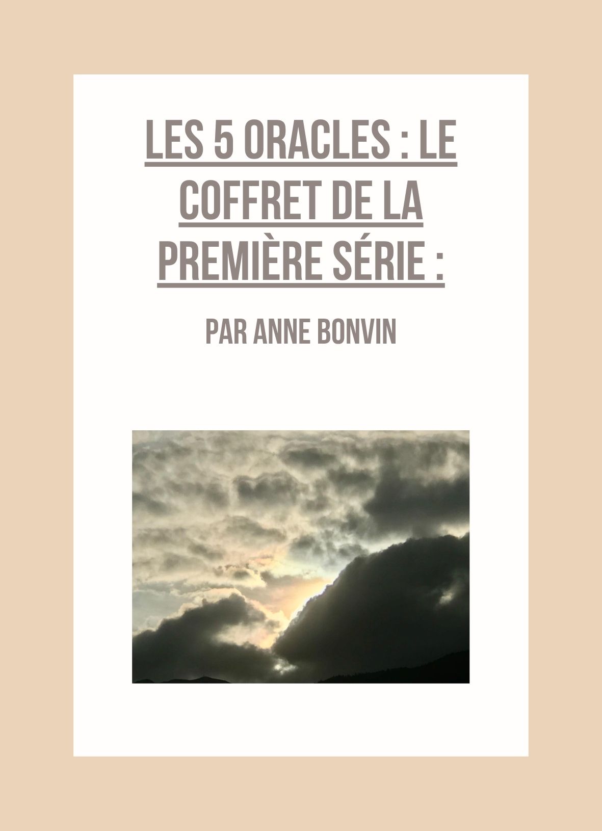 Les 5 oracles, le coffret de la première série